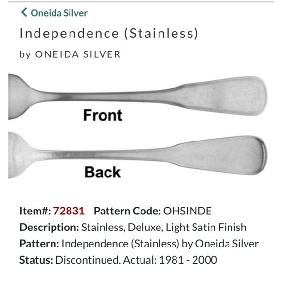 7 Oneida Silver Independence Stainless Deluxe Light Satin Finish Salad Forks - Picture 1 of 7